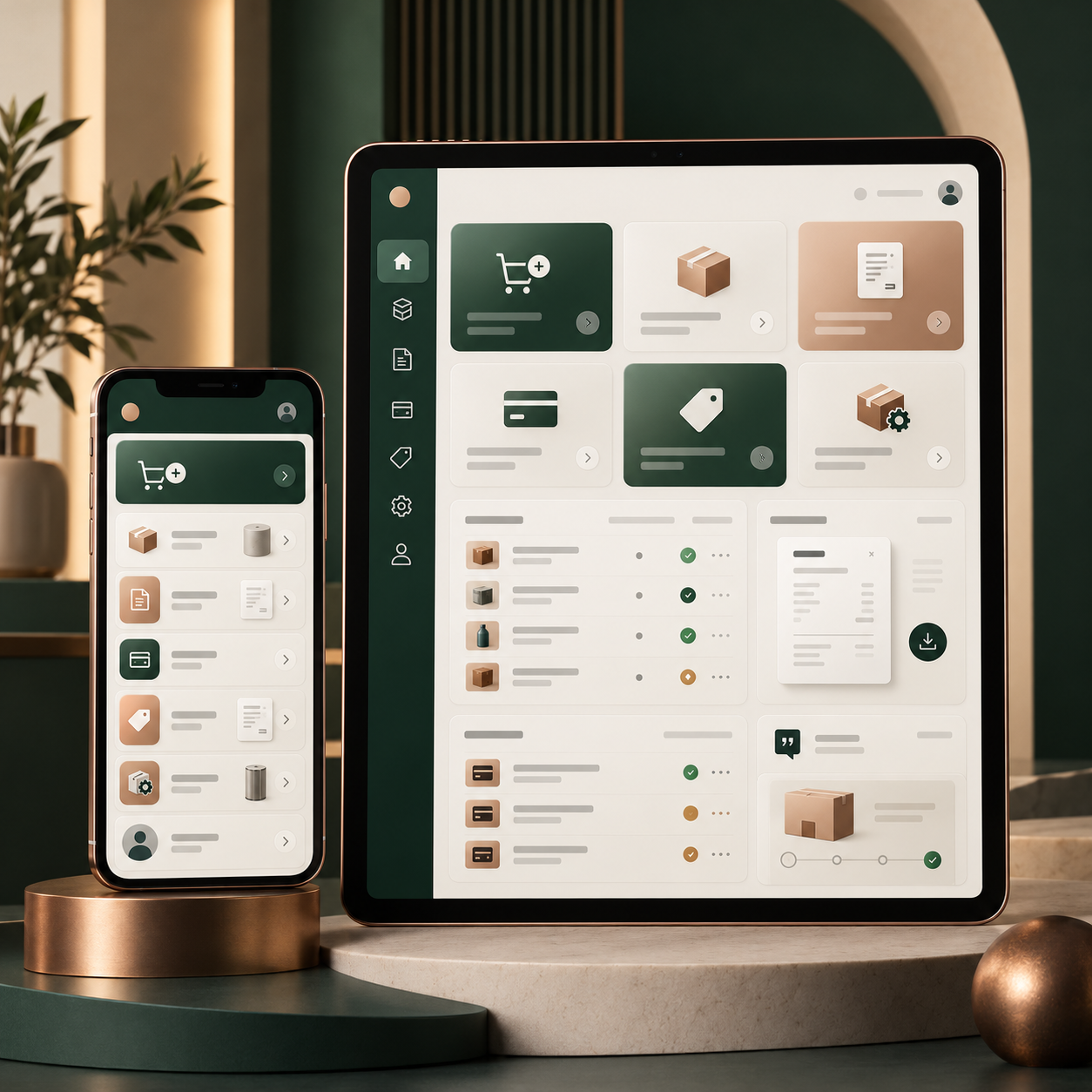 Illustration supporting Customer portal access