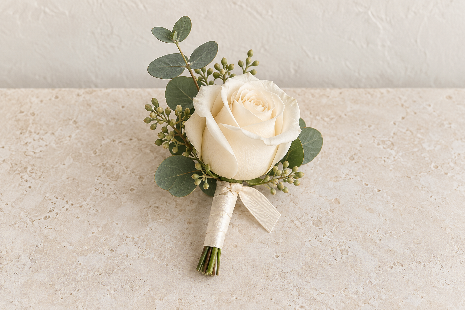 Garden Rose Boutonniere