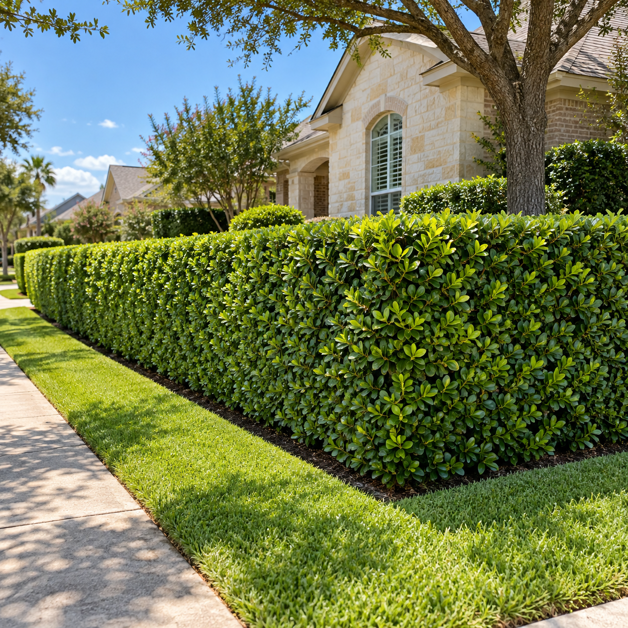 Hedge Trimming & Cleanup - Over 50 to 75 Linear Feet