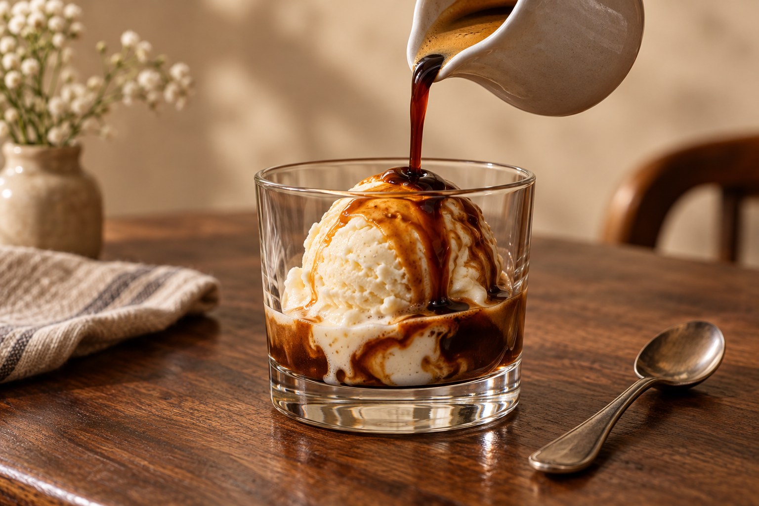 Affogato — menu-inspired illustration