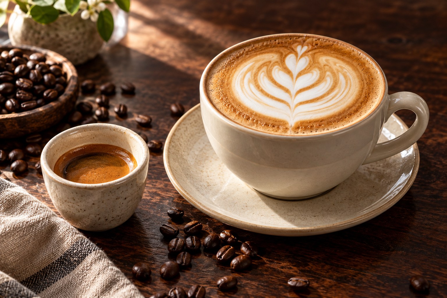 Rotating café menu favorites — illustrative photography