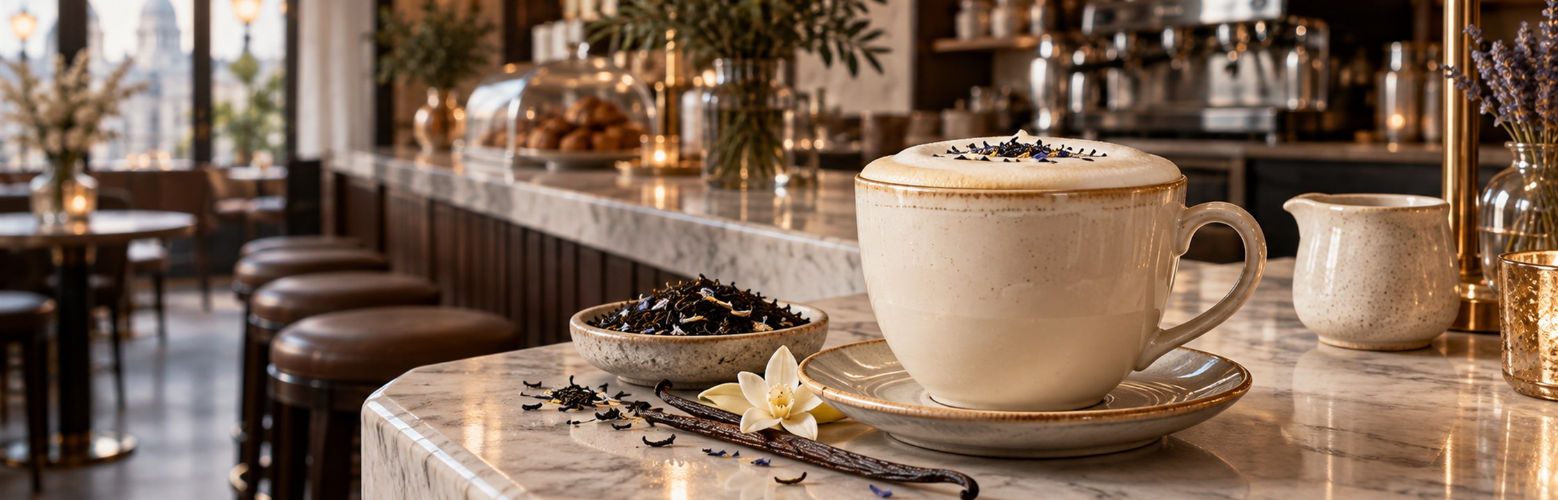 London Fog Turns Tea Into A Cafe Drink — illustrative café photography