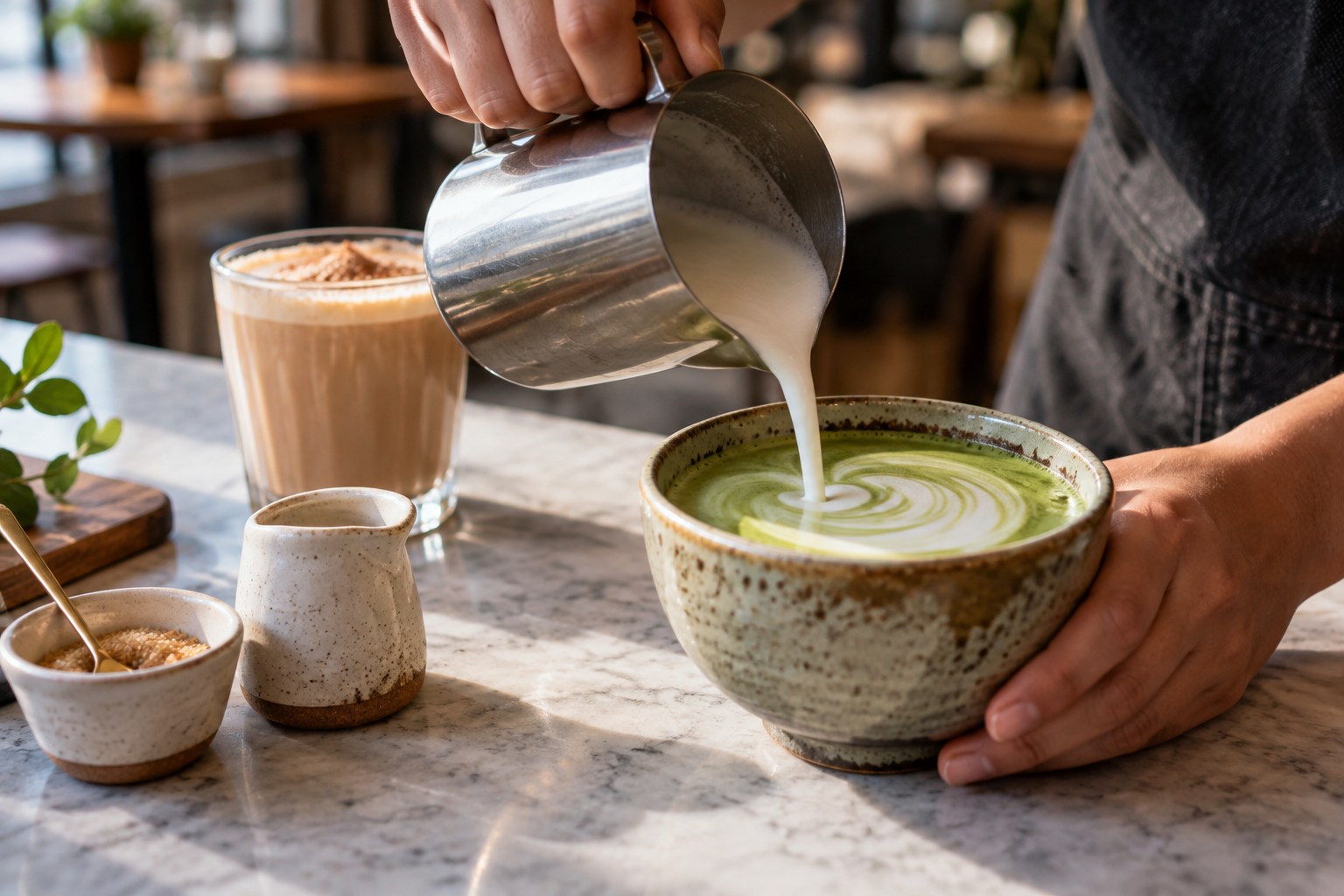 Make Milk And Sweetness Intentional — illustrative café photography