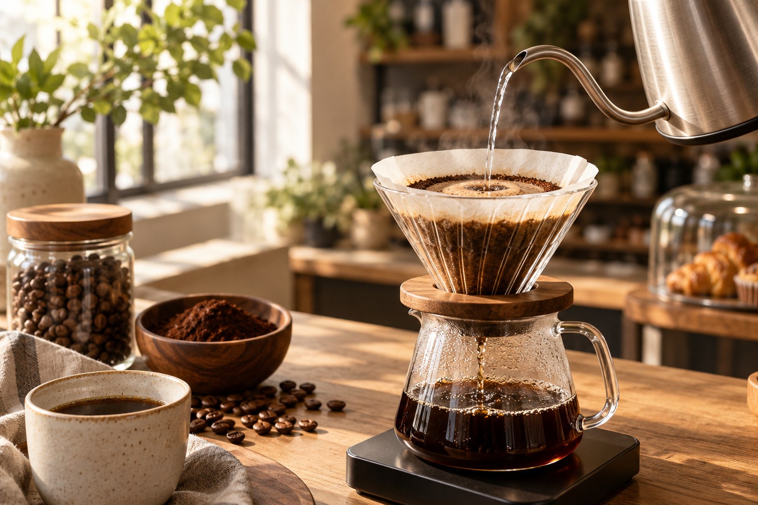 Pour-Over Coffee — illustrative café photography