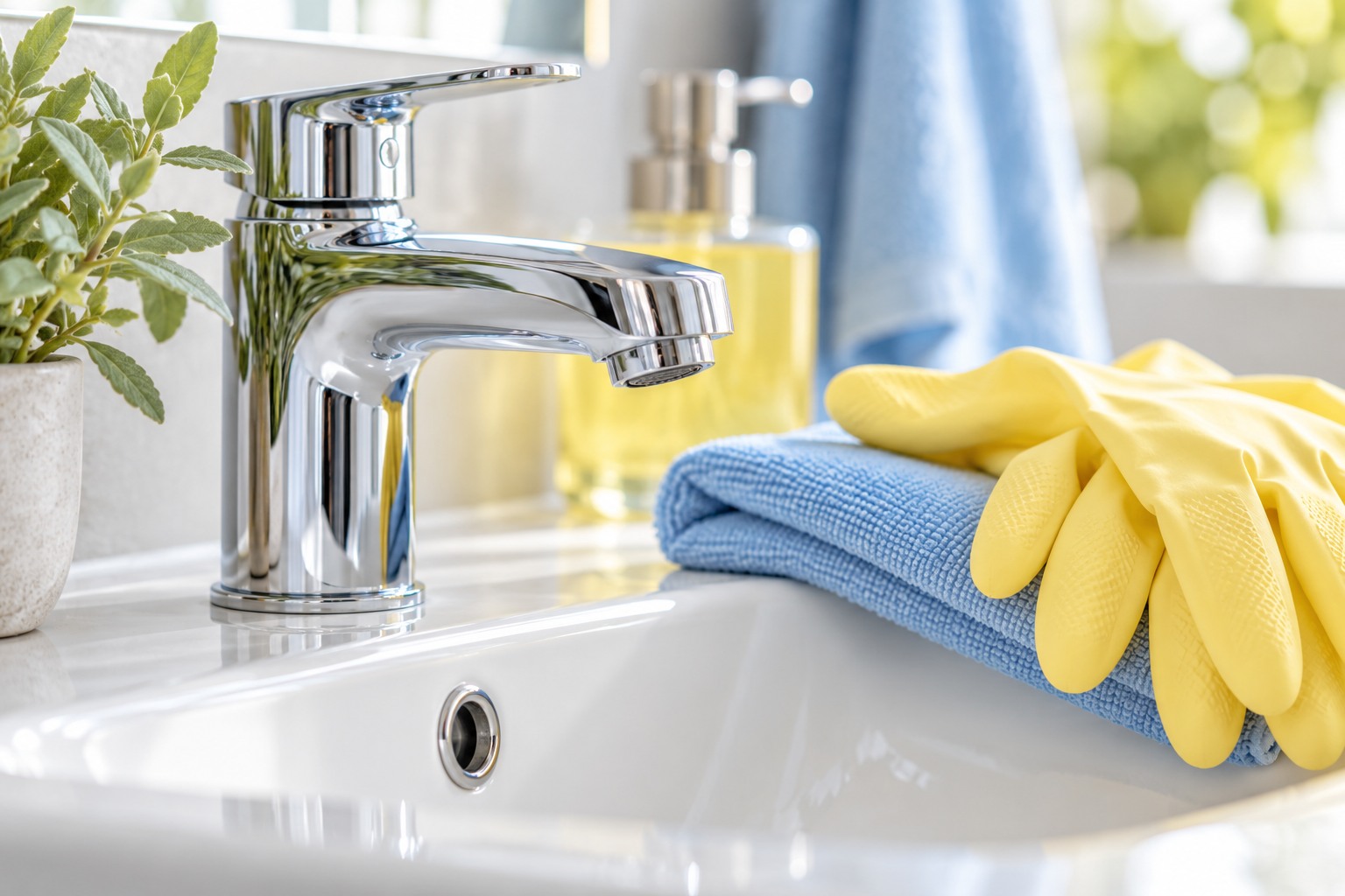 Bathrooms — illustrative cleaning photography