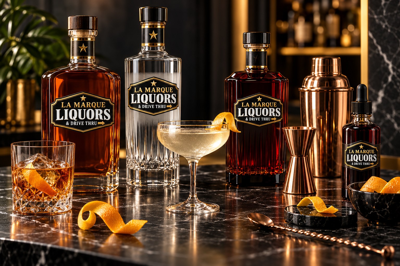 Cocktail Essentials — illustrative branded artwork