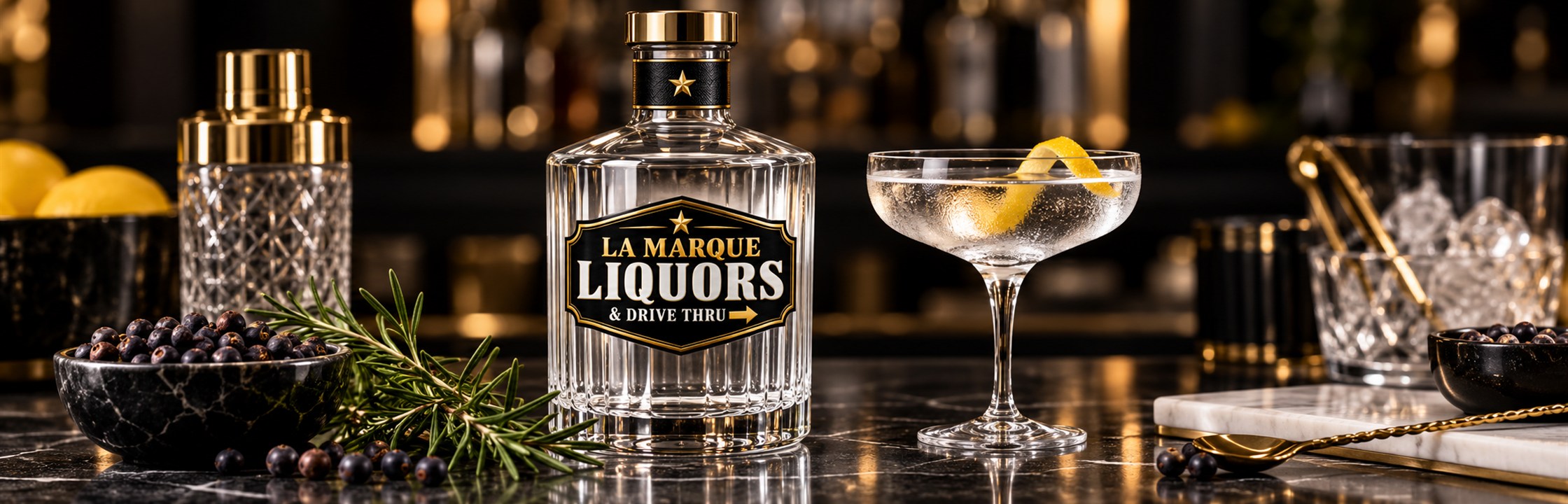 Gin — illustrative branded artwork